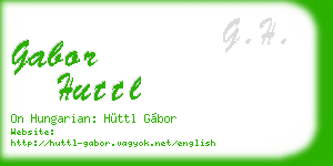 gabor huttl business card